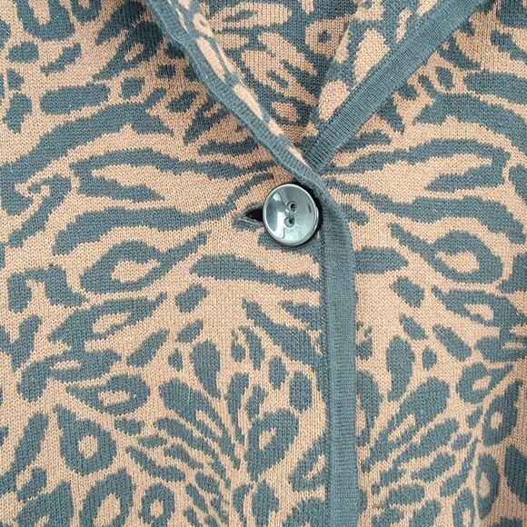 Josephine‎ Chaus Women's Animal Print Cardigan Size Small - Picture 6 of 9